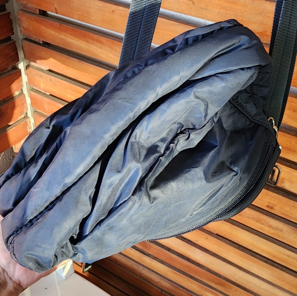 HEDGREN crossbody bag nylon 5 compartment navy blue - Picture 7 of 9